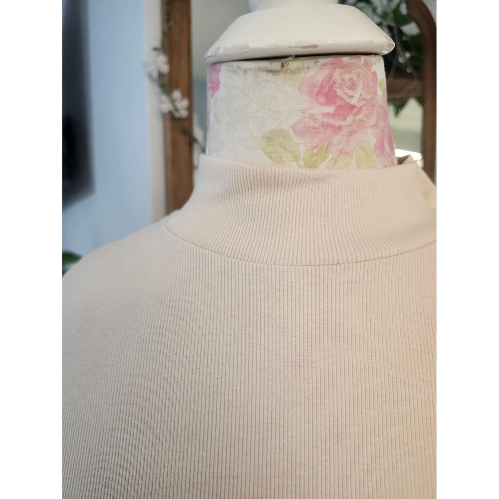 a new day Cream Short Sleeve Mock Neck Bodysuit - Picture 3 of 6